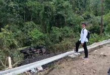 Truk Batu Bara Masuk Jurang 30 Meter di Jujuhan