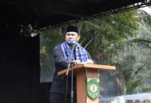 Bupati Bungo H Mashuri Buka Festival Kenduri Swarnabhumi di Dusun Tanah Periuk