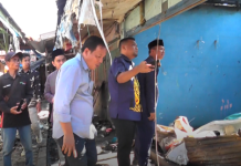 Pasca Kebakaran di Pasar Atas Muara Bungo, Pimpinan dan Anggota DPRD Tinjau Kios yang Terbakar