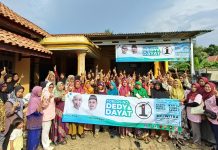 Ingin Perubahan, Emak-Emak di Sungai Binjai Makin Mantap Dukung Paslon 01 Dedy-Dayat