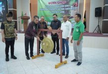 Wabup Junaidi Buka Workshop Hilirisasi Produk UKMK Produk Sawit Penggerak Hijau Yang Sustainable di Provinsi Jambi