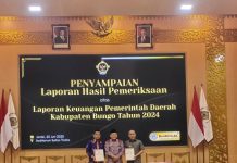 Pemkab Bungo Terima Terima Penghargaan Opini WTP dari BPK RI