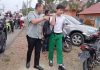 Bupati Merangin H M Syukur Antar Anak ke Sekolah
