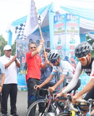 Rangkaian HUT ke-26 Muaro Jambi, Wabup Jun H Mahir Buka Lomba Balap Seda Criterium 2025