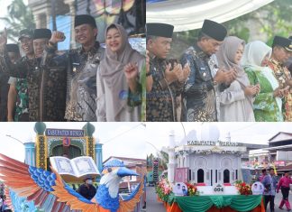 Wabup Jun H. Mahir Lepas Pawai Ta’aruf dan Kendaraan Hias MTQ ke-54 Tingkat Provinsi Jambi