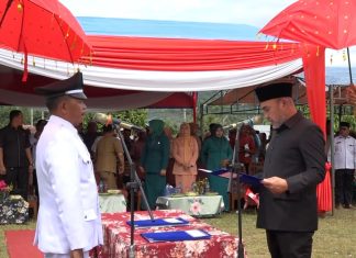 Bupati Bungo Lantik Mahmud sebagai Rio Dusun Baru Limbur Lubuk Mengkuang