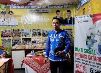 Dinsos P2KB P3A Bungo Tampilkan Produk UPPKH dan Buka Layanan Cek Data di Pameran Pembangunan HUT ke-60