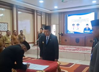 Bupati Muaro Jambi BBS Lantik 10 Pejabat Eselon II Hasil Lelang Jabatan
