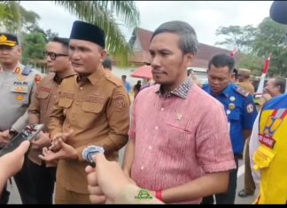 Bupati Hurmin Dampingi Anggota DPR RI Resmikan Jalan Singkut Tujuh Sepanjang 12 Kilometer