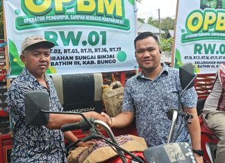 Muhammad Adani Bersama Bupati Bungo Launching OPBM di Kecamatan Bathin III