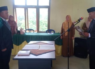 Camat Siulak Lantik Pjs Kepala Desa Sungai Lebuh
