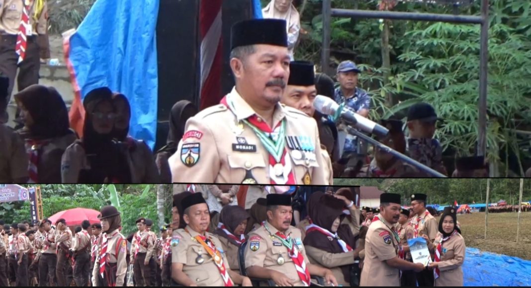 Bupati Kerinci Monadi Resmi Buka Jambore Pramuka Kwarcab Kerinci 2026