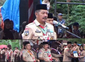 Bupati Kerinci Monadi Resmi Buka Jambore Pramuka Kwarcab Kerinci 2026