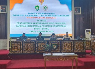 DPRD Bungo Sampaikan Rekomendasi atas LKPJ Bupati Tahun Anggaran 2025