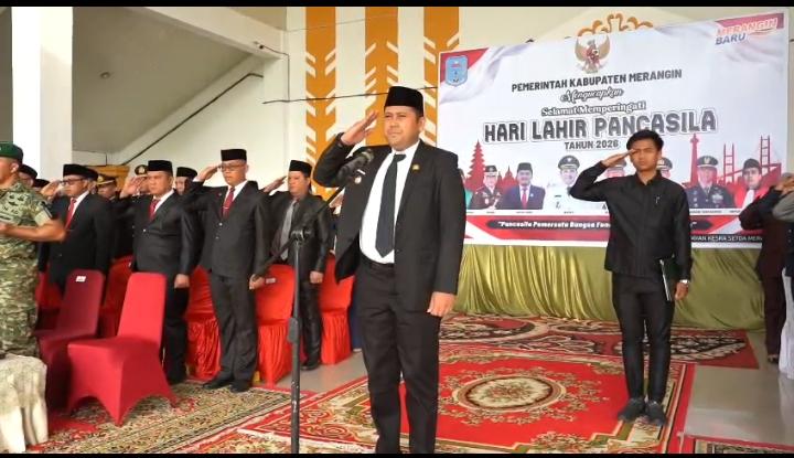 Upacara Hari Lahir Pancasila, Bupati M. Syukur Ingatkan Disiplin ASN, Semangat Gotong Royong dan Kebersamaan