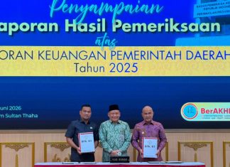 Ketua DPRD Bungo Hadiri Penyerahan LHP BPK, Pemkab Kembali Raih Opini WTP