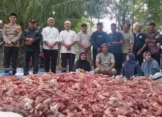 Bupati Hurmin Apresiasi Semangat Berkurban Warga Rantau Gedang, 46 Hewan Kurban Disembelih