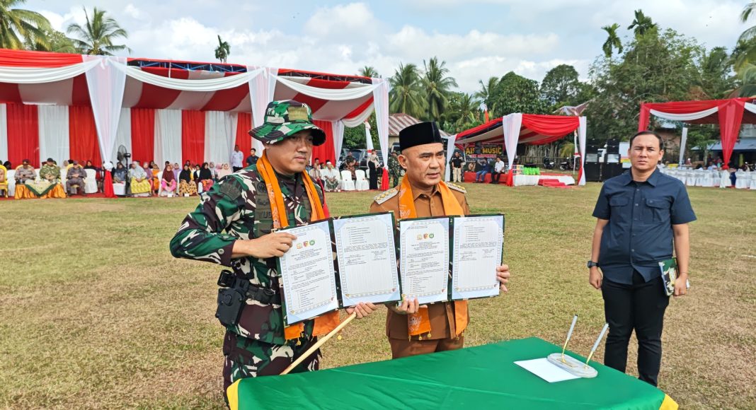 TMMD Ke-129 Resmi Dibuka, Dandim 0416/Bungo Tebo: Wujud Sinergi TNI, Pemerintah Daerah dan Masyarakat Bangun Desa