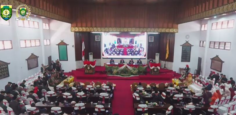 DPRD Bungo Gelar Paripurna HUT ke-81 RI, Mendengarkan Pidato Kenegaraan Presiden