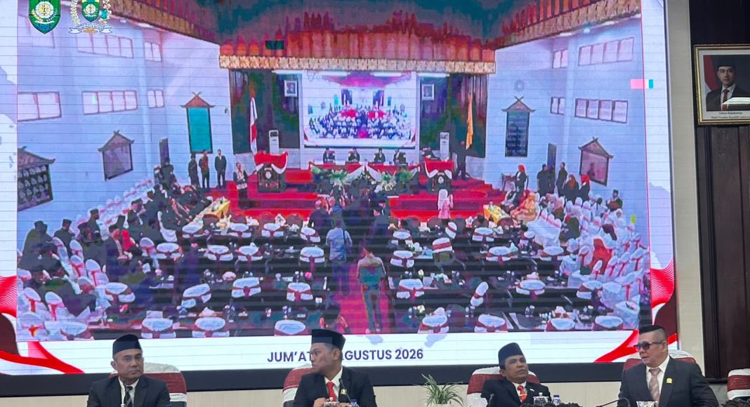 HUT ke-81 RI, Bupati Bungo Dengarkan Pidato Kenegaraan Presiden Prabowo