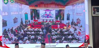 HUT ke-81 RI, Bupati Bungo Dengarkan Pidato Kenegaraan Presiden Prabowo