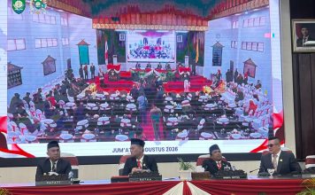 HUT ke-81 RI, Bupati Bungo Dengarkan Pidato Kenegaraan Presiden Prabowo