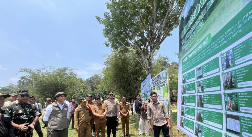 Gubernur Bersama Bupati Bungo Dampingi Kunker Menhut Tinjau Lanskap Bujang Raba