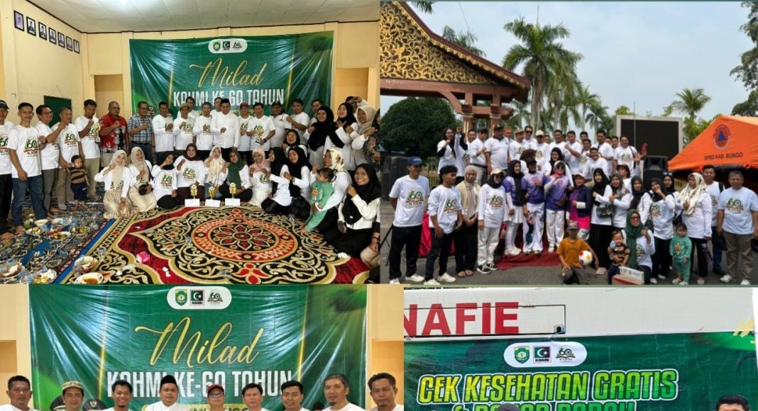Milad KAHMI ke-60 di Bungo Diisi Kegiatan Sosial: Donor Darah Hingga Cek Kesehatan Gratis