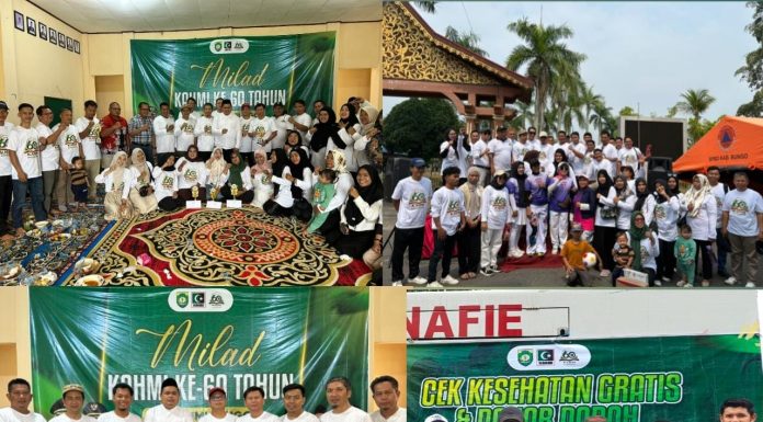 Milad KAHMI ke-60 di Bungo Diisi Kegiatan Sosial: Donor Darah Hingga Cek Kesehatan Gratis
