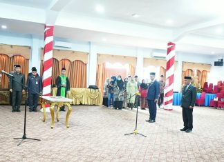 Wabup A. Khafidh Lantik Tiga Pejabat Eselon II, Ingatkan Soal Kedisiplinan